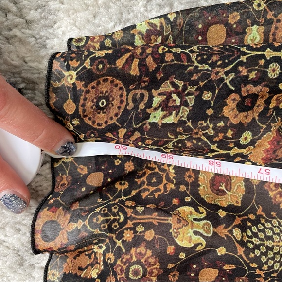 Ronny Kobo Brown Tan Black, Long Sleeve Maxi Dress - Picture 13 of 16